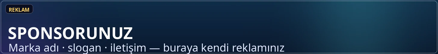 Alt banner önizleme